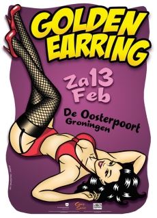 Golden Earring setlist picture February 13, 2016 Groningen - De Oosterpoort
